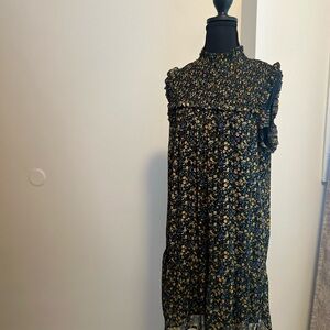 Wild Fable Floral Black Dress